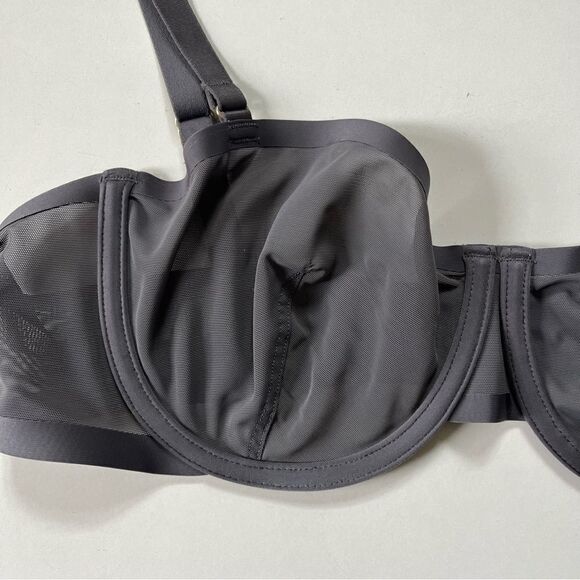 CUUP The Balconette Bra Mesh Grey 38B - Picture 9 of 11